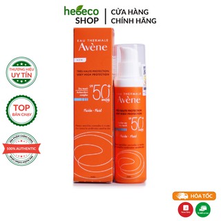 Kem Chống Nắng bảo vệ da và kiềm dầu hiệu quả  Avene Very High Protection Emulsion SPF 50+ 50ml - Pháp Chính Hãng