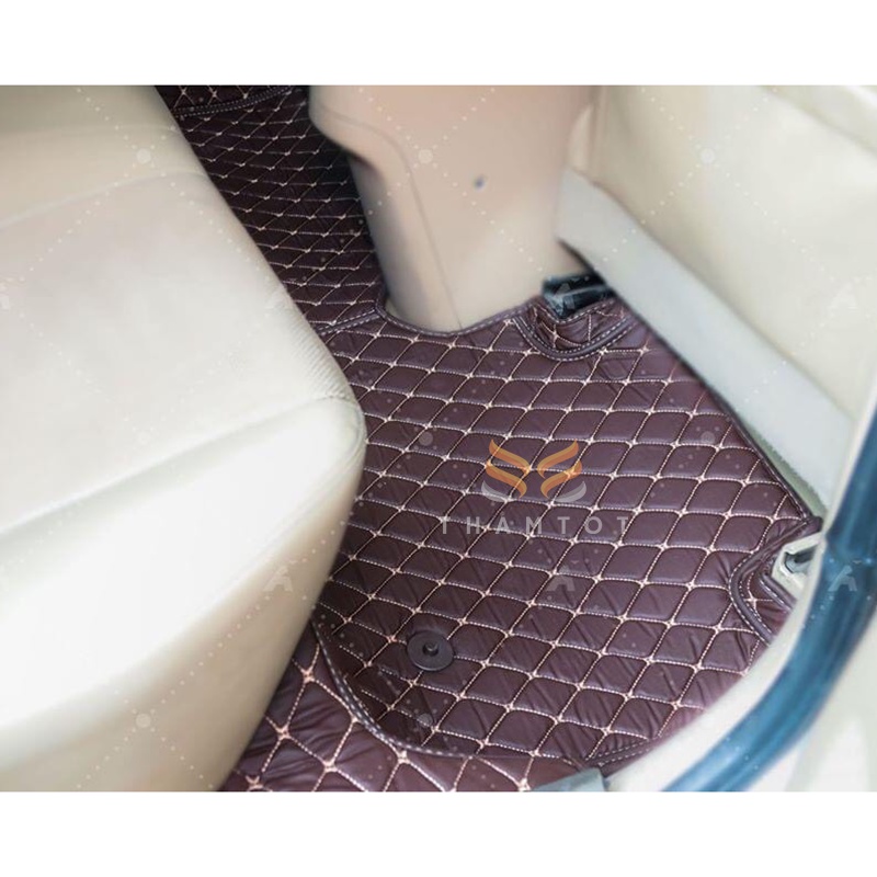 Thảm lót sàn ô tô 5D 6D Toyota Fortuner 2013-2022 da PU cao cấp, không mùi, giảm tiếng ồn_Thamtot90