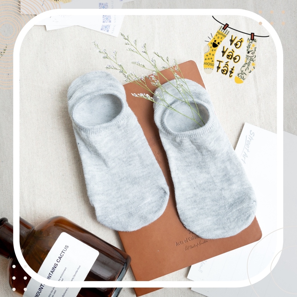 TẤT VỚ UNISEX LƯỜI TRƠN MÀU CƠ BẢN