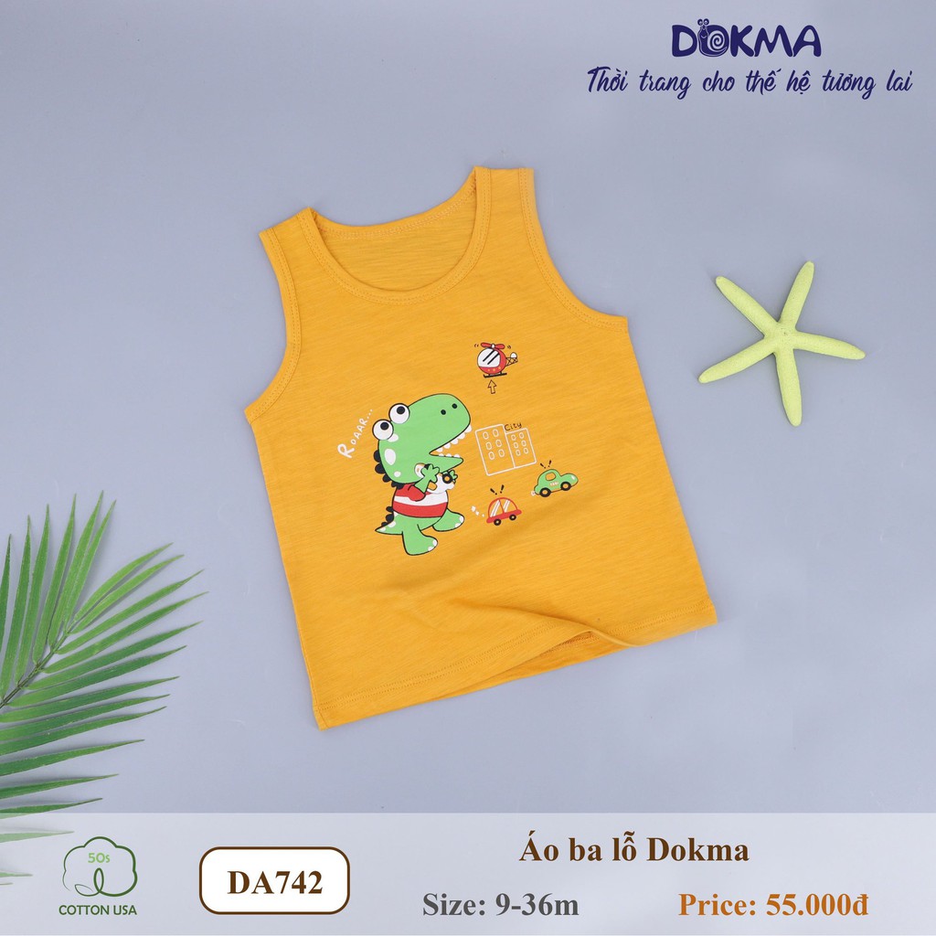 DA742 Áo ba lỗ Dokma in hình (9-36M)