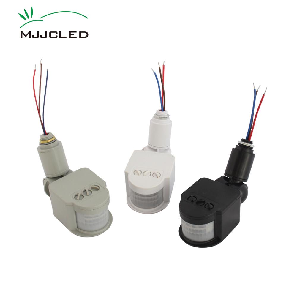 Cảm biến chuyển động PIR Máy dò 220V 12V Hồng ngoại tự động Xoay 180 độ