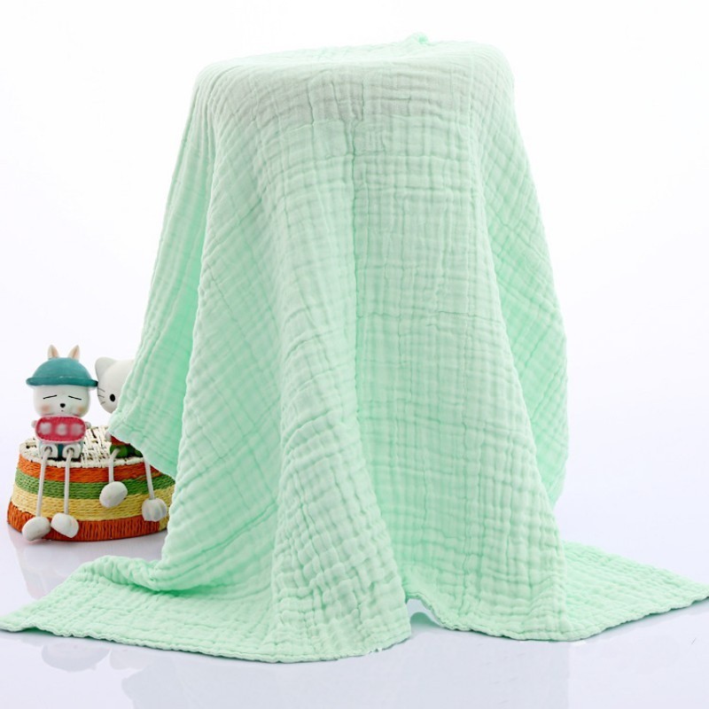 Khăn tắm bằng vải cotton cho bé màu nguyên gốc