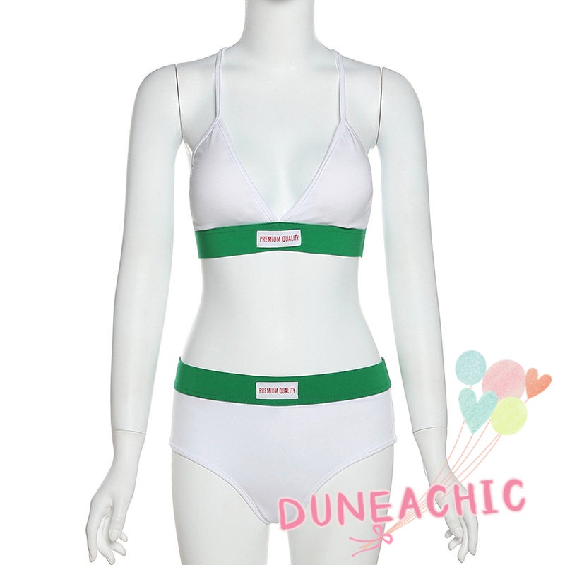 DUNEA Set Áo Tank Top + Quần Short Thể Thao Năng Động Cho Nữ