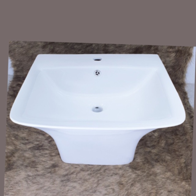 CHẬU RỬA LAVABO LIỀN CHÂN MEN  TRẮNG SÁNG CHỐNG BÁM BẨN- BẢO HÀNH 10 năm