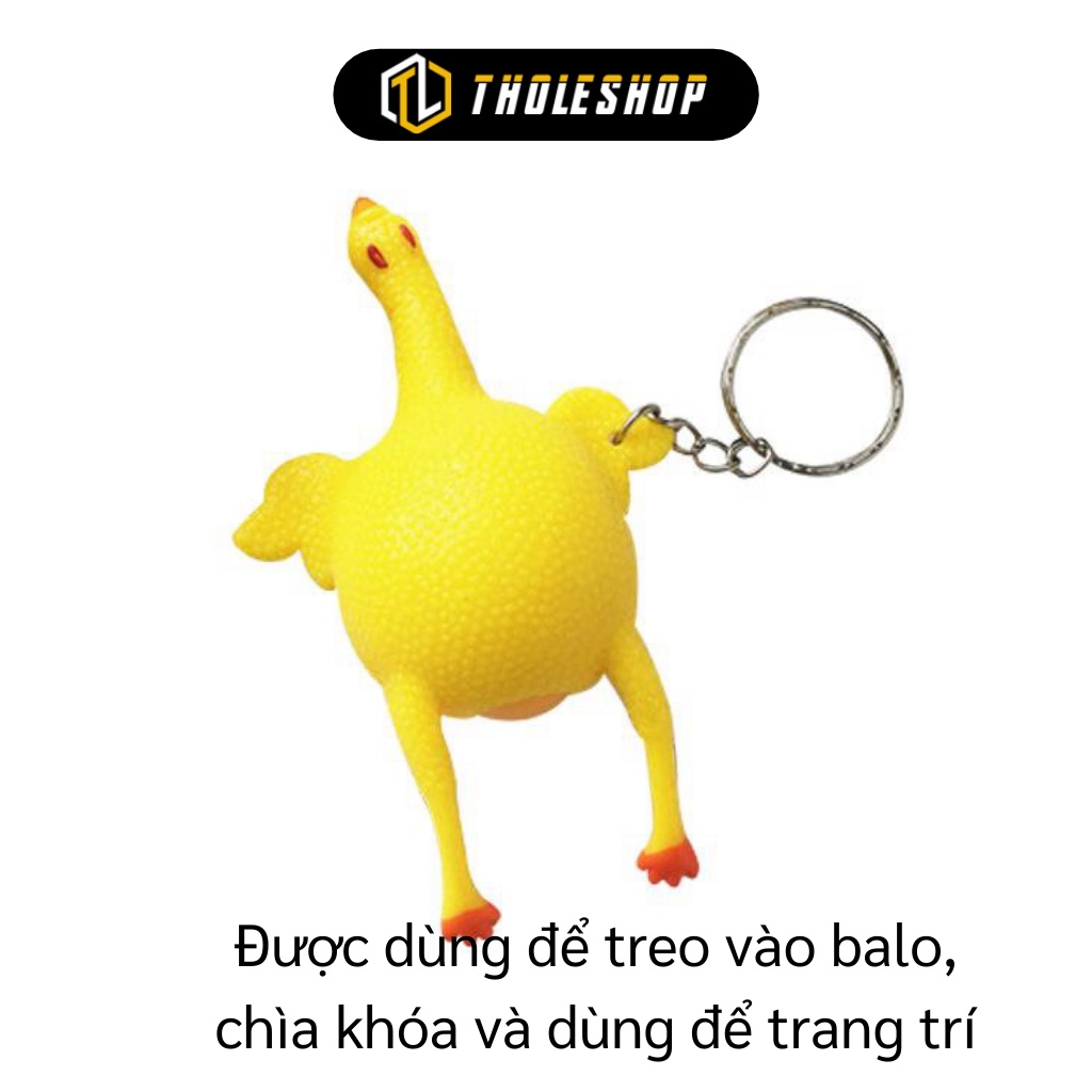 Gà Đẻ Trứng - Móc Khóa Đồ Chơi Gà Đẻ Trứng Giải Tỏa Stress Trang Trí Balo, Chìa Khóa 6198
