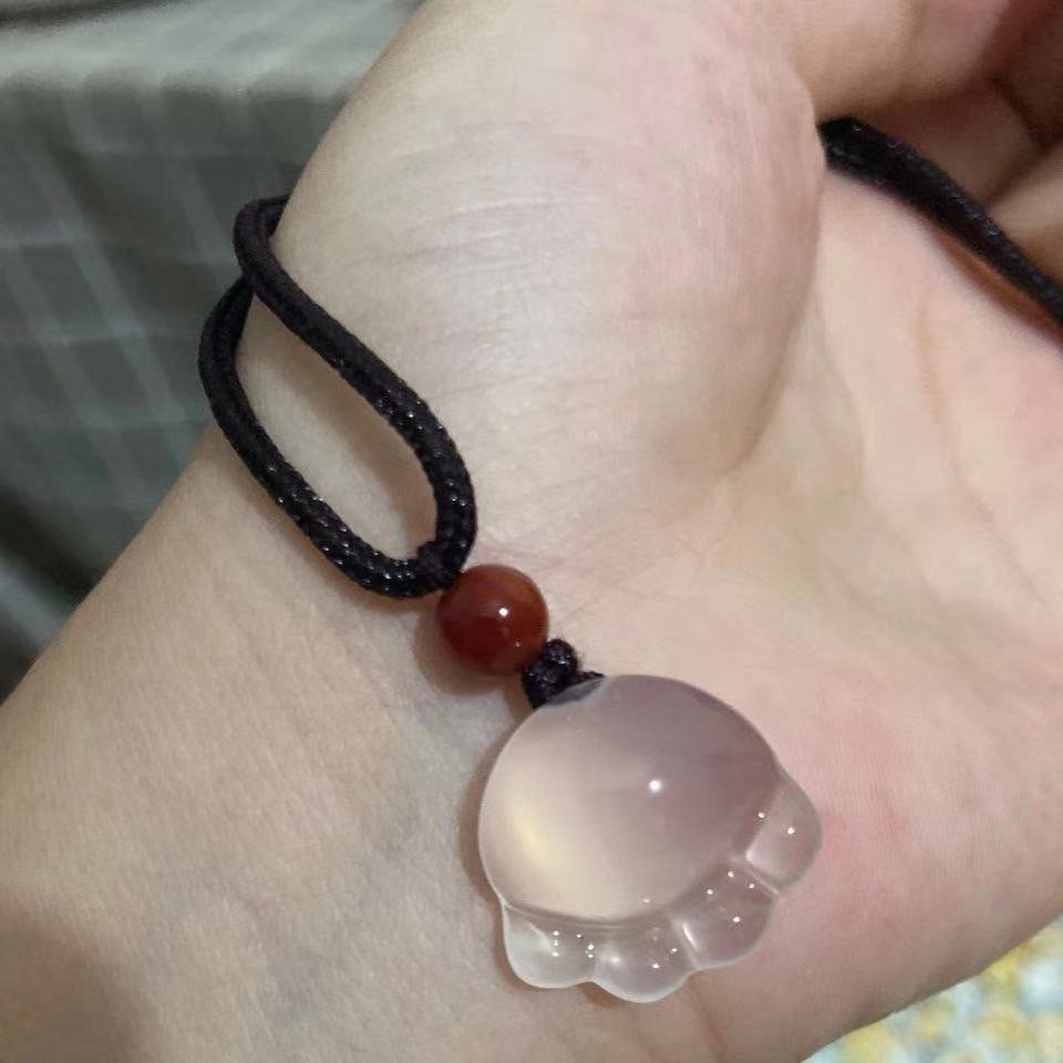 (169k) Mặt vòng đá chân mèo bình an cầu may mắn tặng dây