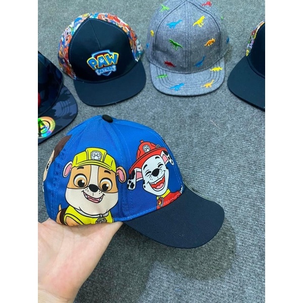 Nón HM, NEXT hình KHỦNG LONG, CHÓ CỨU HỘ, SIÊU NHÂN hàng xuất dư