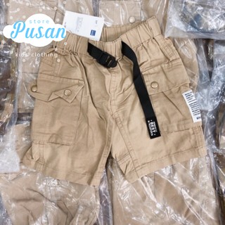 Quần short khaki vàng trơn cho bé trai