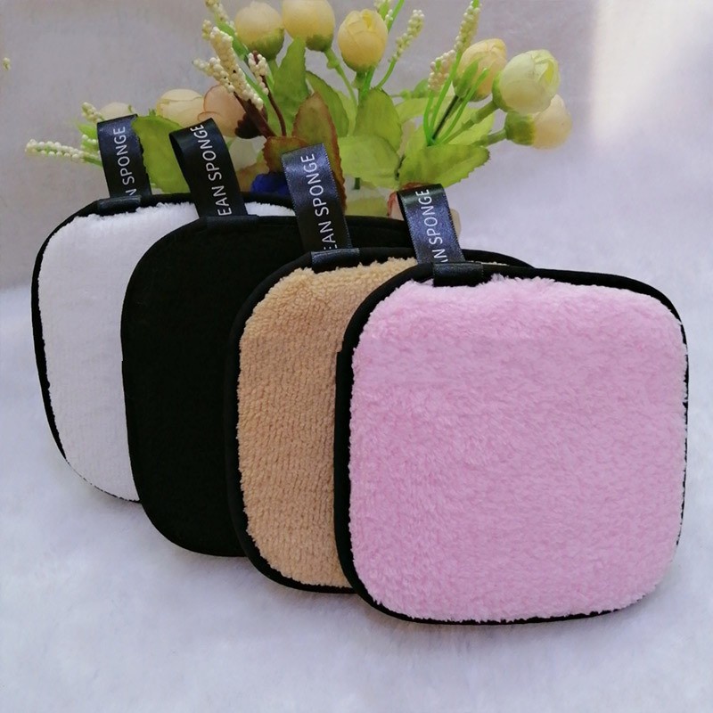 [Hàng mới về] Bông tẩy trang hình vuông siêu mềm có thể giặt và tái sử dụng tiện lợi