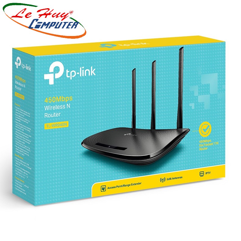 TP-Link TL-WR940N Tốc độ 450Mbps -