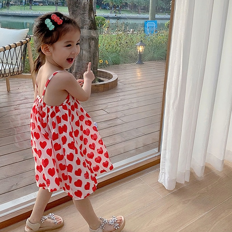 Đầm Công Chúa Không Tay Thời Trang Mùa Hè Phong Cách Phương Tây Cho Bé Gái