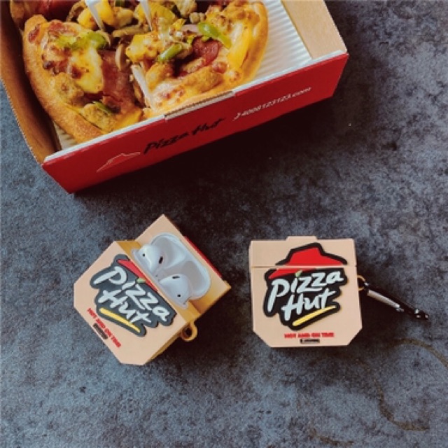 Case airpods 1/2 bánh pizza hút (lấy tương tác)