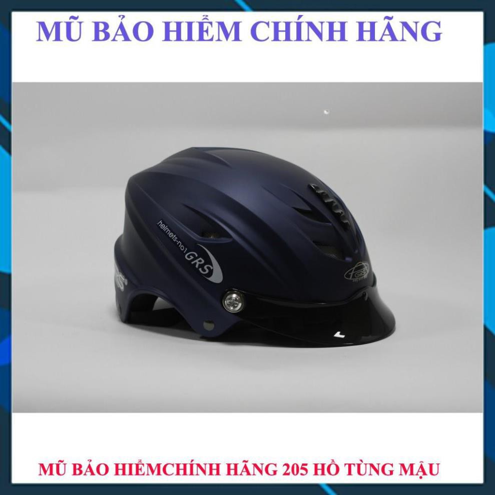 [Chính hãng] Mũ bảo hiểm nửa đầu grs a760 trơn thông gió lớn