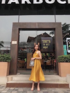 Váy lụa suông