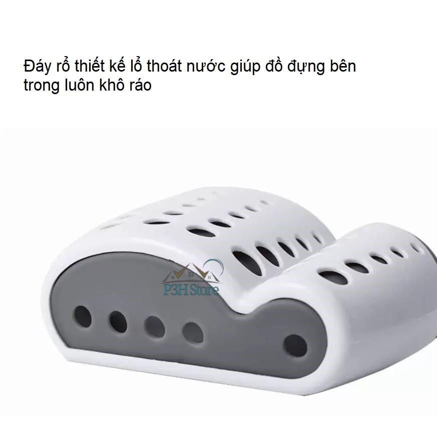 Giỏ treo bồn rửa chén đựng bọt biển giúp đồ dùng rửa chén luôn khô ráo P2297 ETM525P-2376  ETM526P-2377