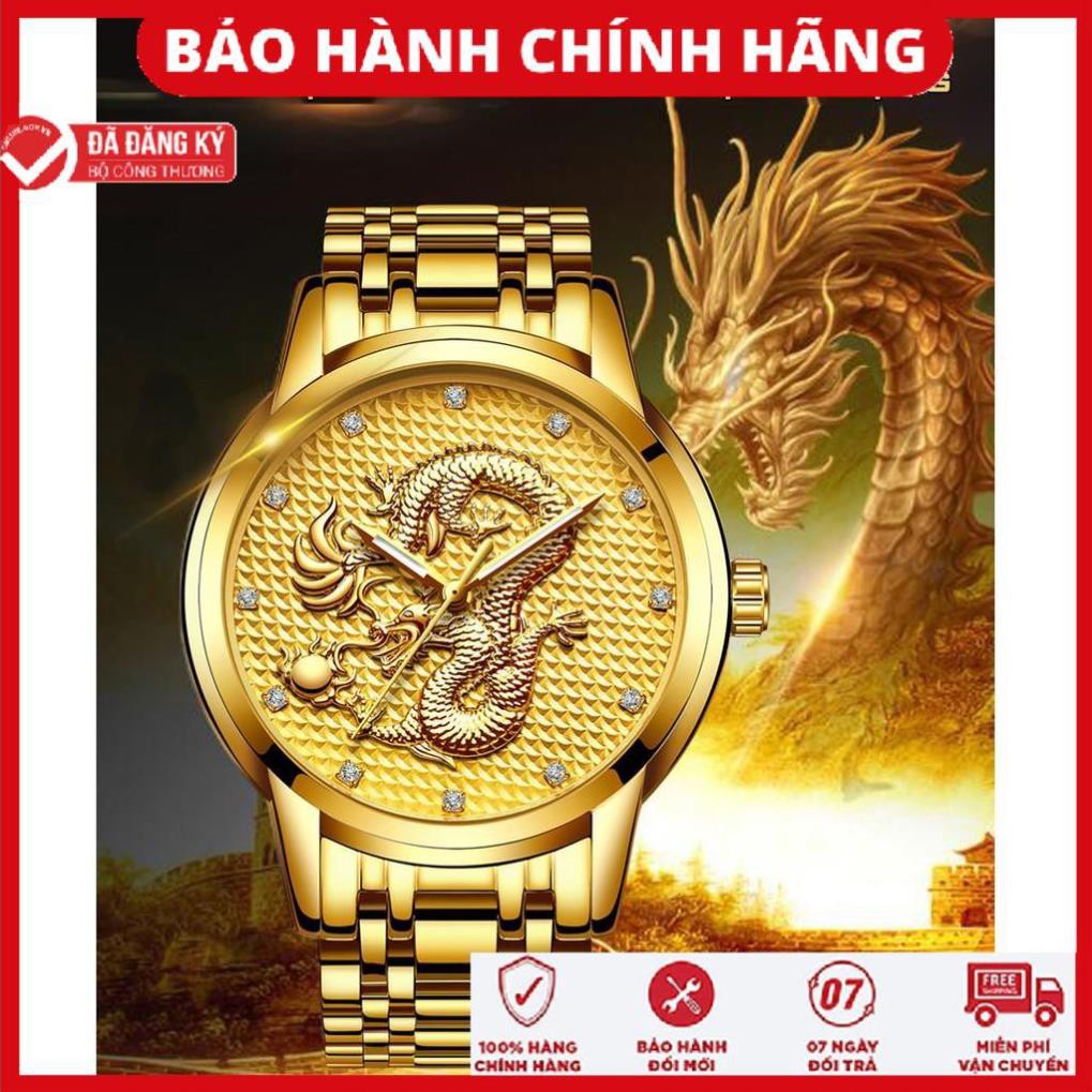 Đồng Hồ Nam ROMA DRAGON - Rồng 3D Nghệ thuật – Dây thép đúc đặt cao cấp