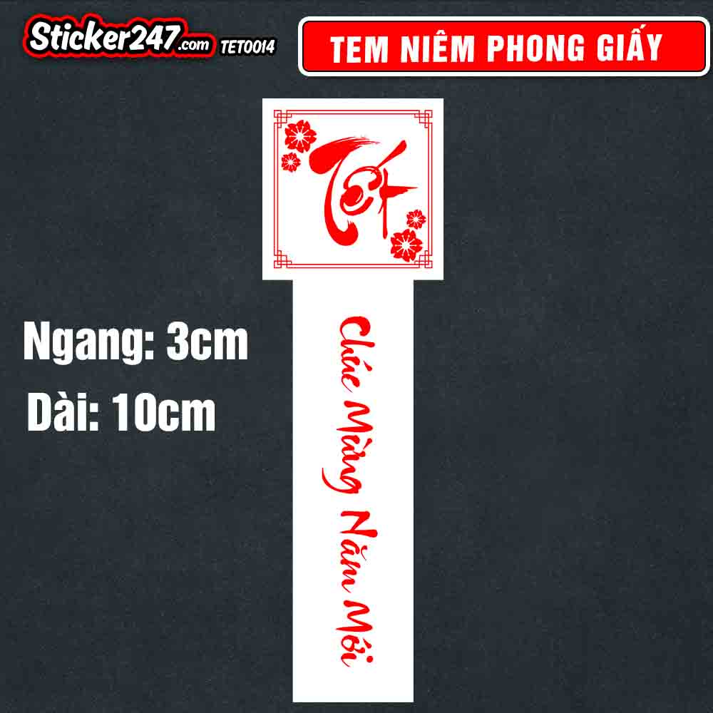 34 Tem Tết Decal Tem Dán Niêm Phong Chúc Mừng Năm Mới Nền Trắng 𝑭𝒓𝒆𝒆𝒔𝒉𝒊𝒑 Decal Chống Nước, Cắt Sẵn, Trang trí Tết