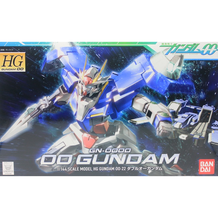 Mô hình lắp ráp HG 1/144 GN-0000 00 Gundam (Gundam Model Kits) Bandai