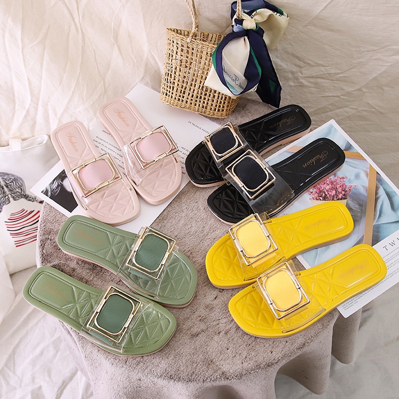 Dép Quai Ngang Đế Mềm Thời Trang Mùa Hè Cho Nữ