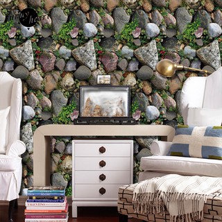 Giấy Dán Tường Trang Trí Hình Đá 3d