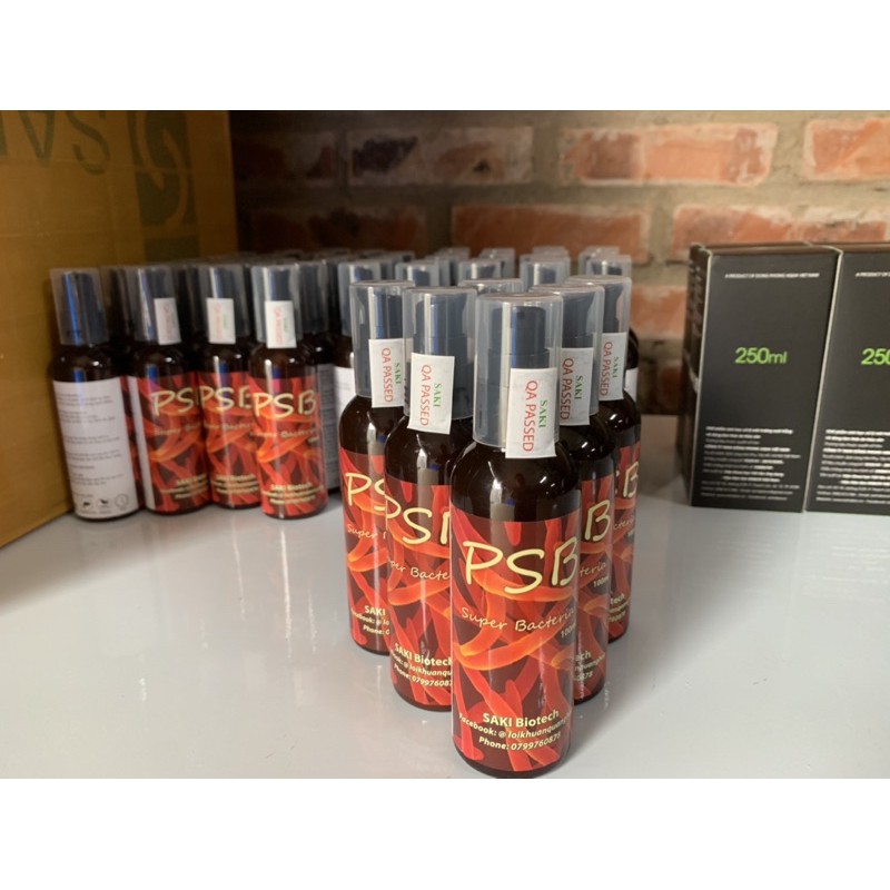 Lọ 100ml Men Vi Sinh quang hợp PSB không thể thiếu cho bể cá cảnh, hồ Koi
