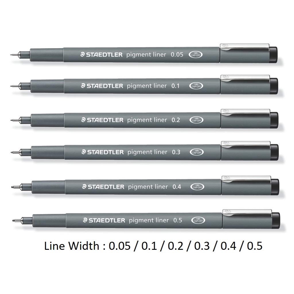 Bút Line Vẽ Kỹ Thuật Staedtler Pigment Liner Kháng Nước