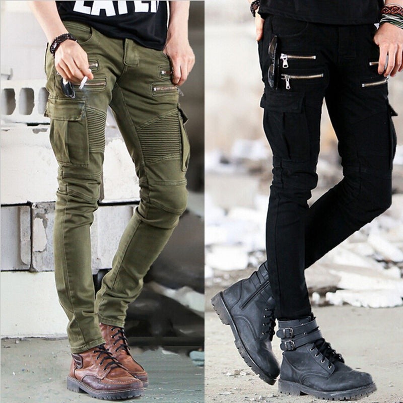 ☛☏❤Crosshatch Mens Designer Casual Denim Twisted Skinny Straight Leg Regular Fit Tapered Chinos Jeans Trousers