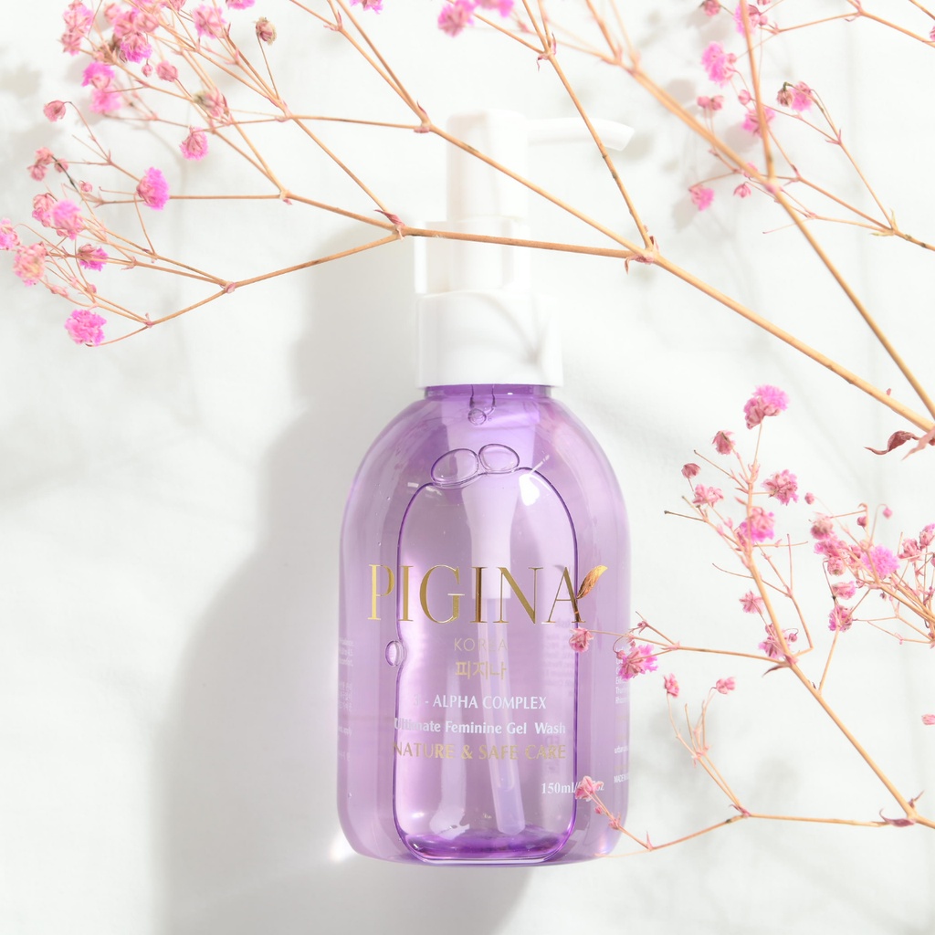 Dung dịch vệ sinh PIGINA dung dịch vệ sinh phụ nữ dạng gel không bọt, thành phần tự nhiên không hóa chất 150ml