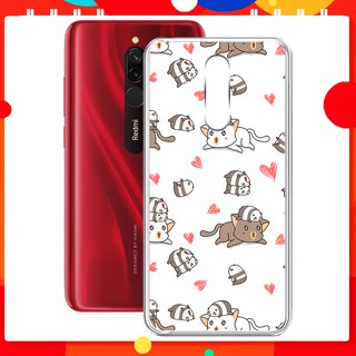 [FREESHIP ĐƠN 50K] Ốp lưng Xiaomi Redmi 8 in hình gấu trúc chibi cute - 01270 Silicone Dẻo