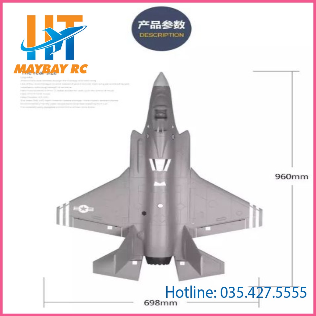 Máy bay điều khiển FMS F35 64mm V2 EPO