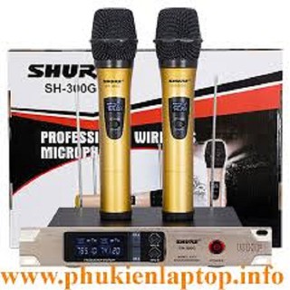 Mic karaoke ko dây shure sh-300g 2 mic