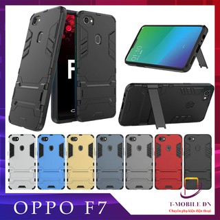 Ốp lưng Oppo F7 IRON MAN chống sốc bảo vệ camera kèm chống xem video rất tiện lợi