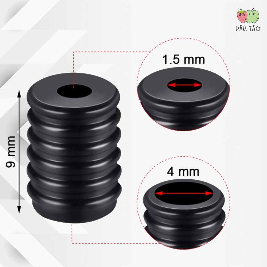 Nút điều chỉnh dây đeo khẩu trang cao su non không đau tai chống trượt. Nút chặn dây rút khẩu trang, tăng đưa