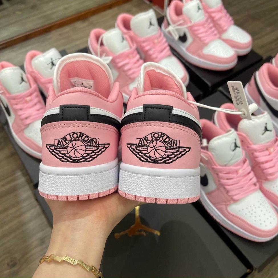 Giày sneaker JD1 jordan 1 low hồng trắng cổ thấp nữ dễ phối đồ Hót Trend 2022 Full box bill+Tặng dây