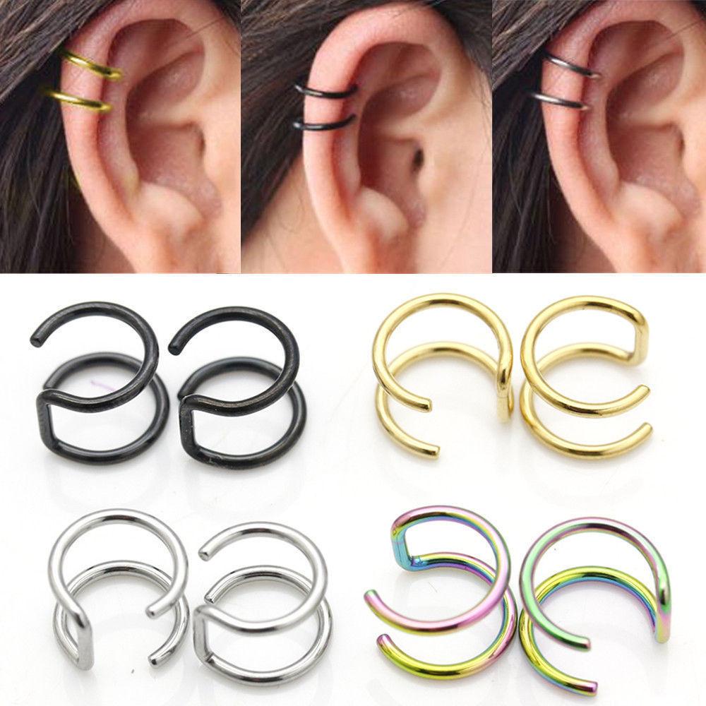 MAG Set 2 Khuyên Vành Tai Thời Trang Cá Tính Cho Nam Nữ