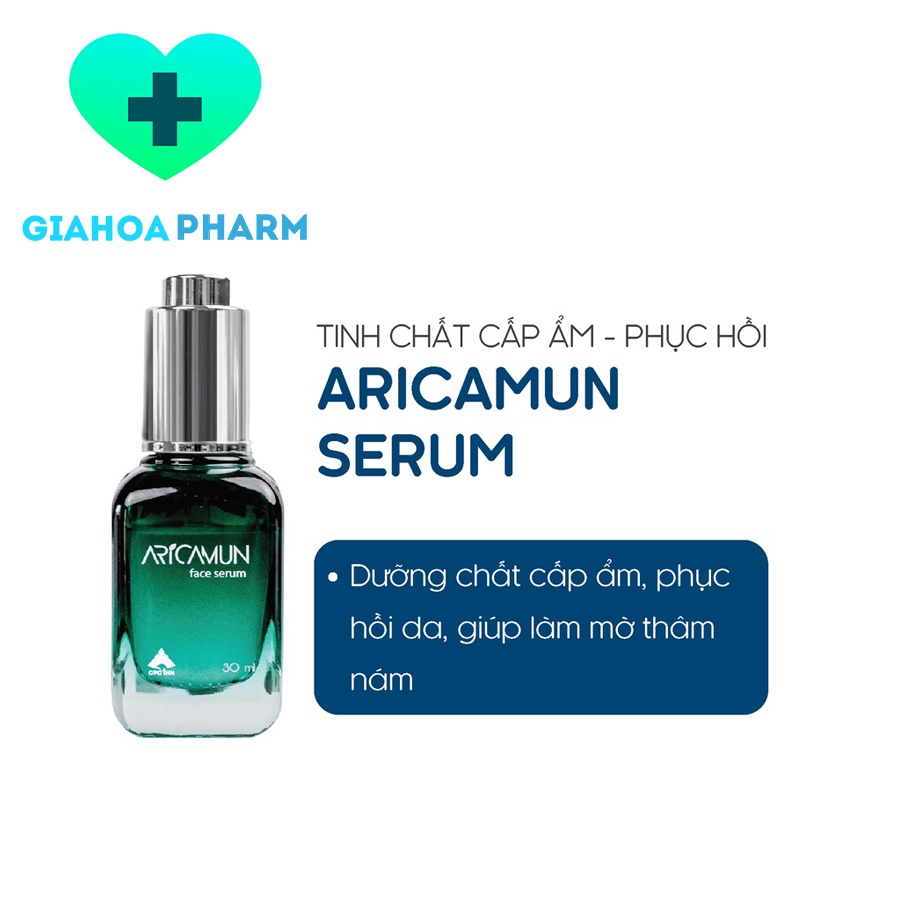 Serum Aricamun Face Serum 30ml - Hyaluronic Acid 1.5% cấp ẩm, mờ thâm nám, phục hồi da, chống lão hóa [arica]