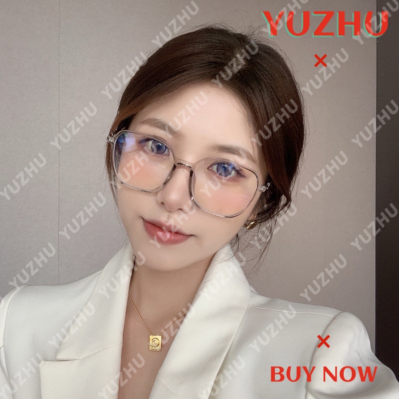 Kính Mát Gọng Kim Loại Màu Gradient TR90 Chống Ánh Sáng Xanh Thời Trang Hàn Quốc Cho Nữ