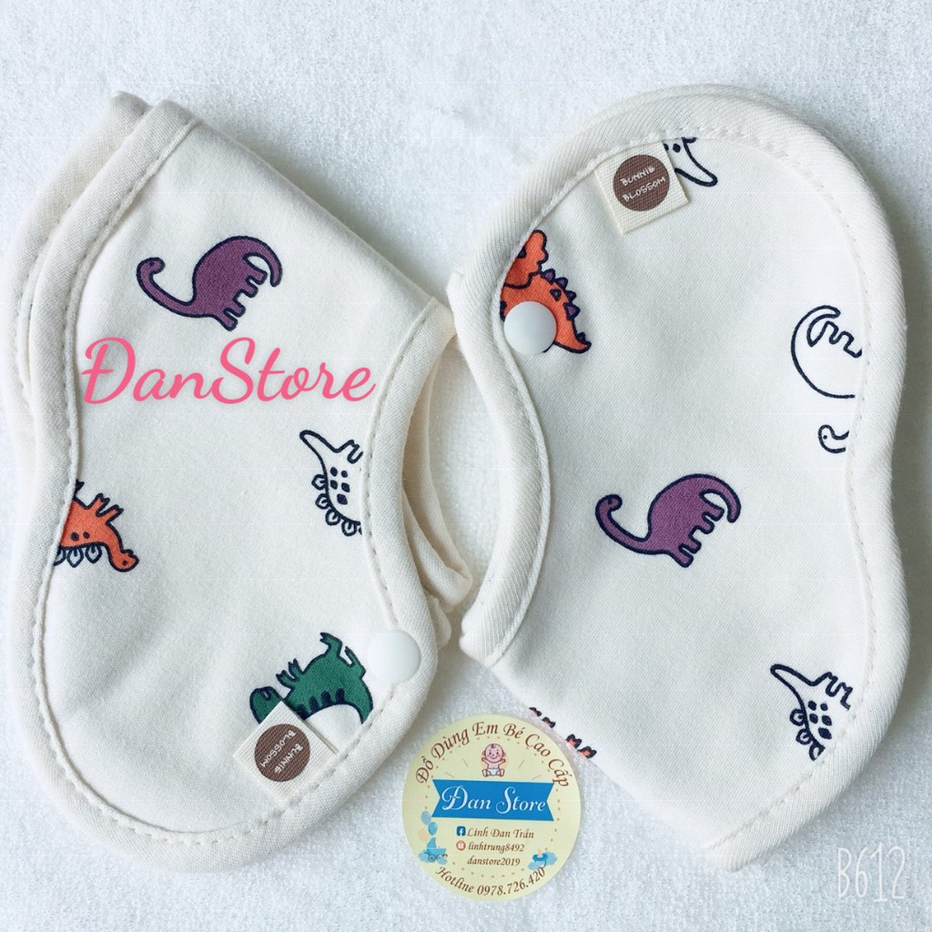 Yếm cổ tròn cao cấp cho bé, yếm Hàn Quốc Blossom cho bé 0-36m giá rẻ tại HCM
