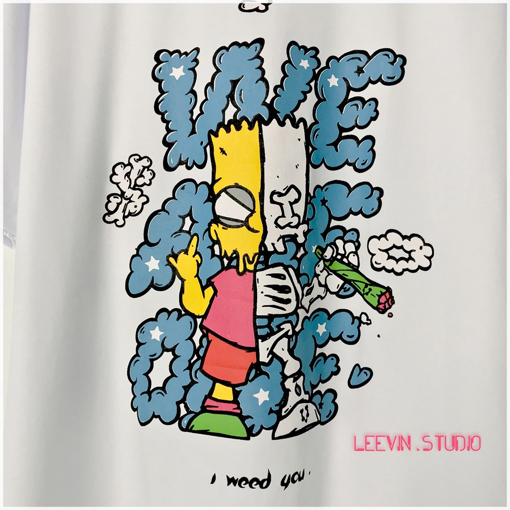 Áo thun form rộng Unisex Hey You Simpson x Jason We are one (Kèm hình chụp + Video) [TE-HY01] Leevin Store | BigBuy360 - bigbuy360.vn