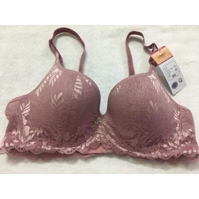 Áo Ngực Nữ Ren Đệm Mỏng 2 Móc Có Gọng Nhựa Dẻo Không Kích Ngực Lovely - 291