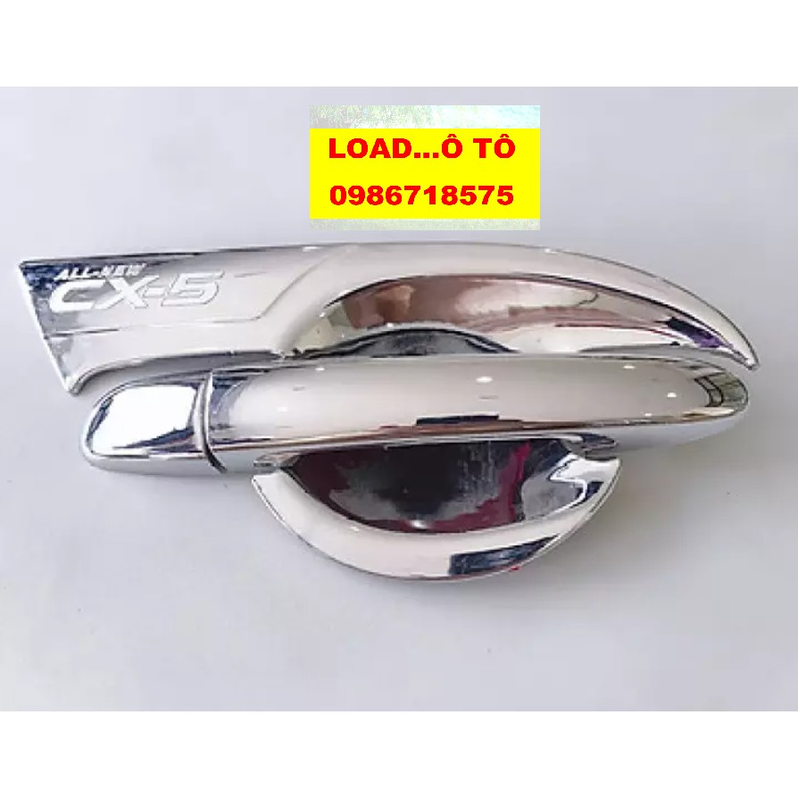 Bộ ốp tay, hõm cửa Mazda CX5  2018-2021 Nhựa ABS mạ crom