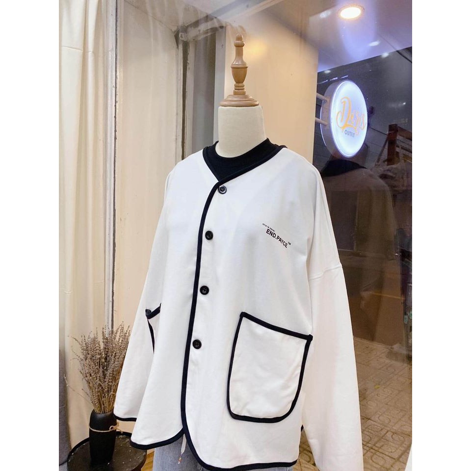[Mã SKAMCLU7 giảm 10% Tối Đa 50K đơn 0Đ] Áo Khoác CARDIGAN Nỉ Jacket END Ulzzang (ẢNH THẬT) | BigBuy360 - bigbuy360.vn