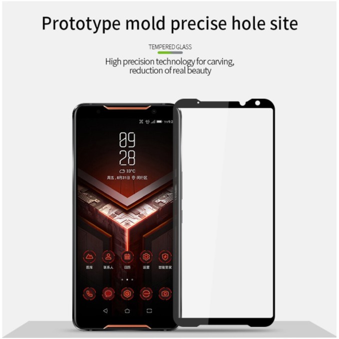 Kính Cường Lực 3 Trong 1 Bảo Vệ Toàn Màn Hình Cho Asus Rog Phone 5 Rog 3 Rog 2 Zenfone 6 / Zs630Kl