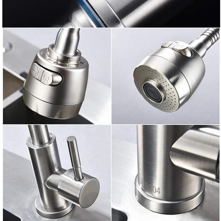 Vòi Nước Bồn Rửa Chén Nóng Lạnh Bằng Inox 304 Tiện Dụng