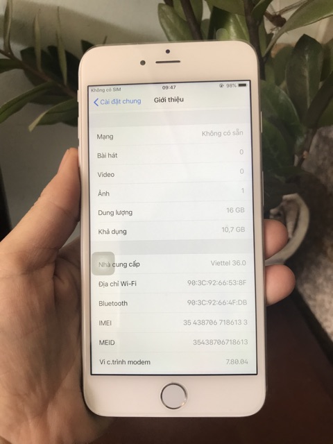 Điện thoại iPhone 6 PLUS Quốc tế 16g  new 99.9%