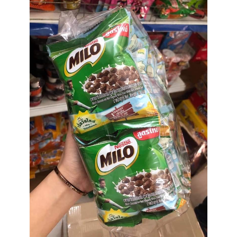 12 gói Ngũ cốc MiLo Thái Lan. mỗi gói 15g.