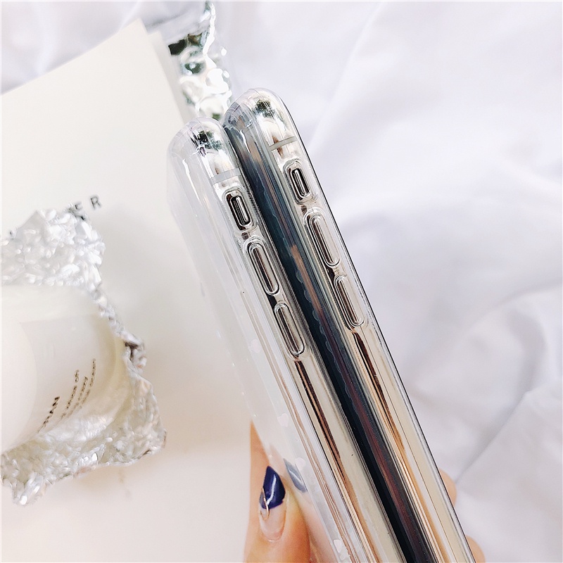 Ốp Điện Thoại Dẻo Trong Suốt Có Nước Kim Tuyến Cho Samsung Galaxy A01 A10S A10 A11 A12 A20 A21 A21S A30 A31 A41 A51 A71 A81 A91 M11 M12