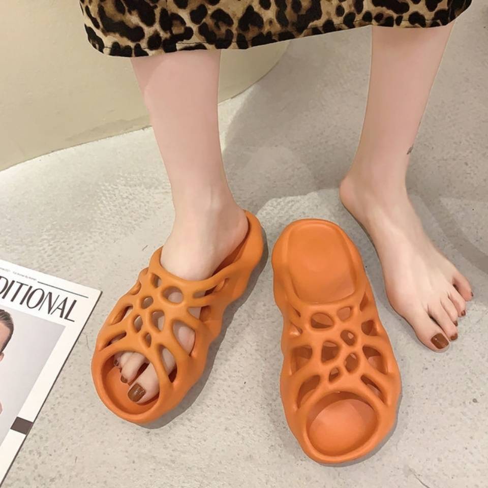 Dép màu xanh lá cây hợp thời trang Giày Thời Trang Đế Dày Chống Trượt Phong Cách Hàn Quốc Dành Cho Nữ