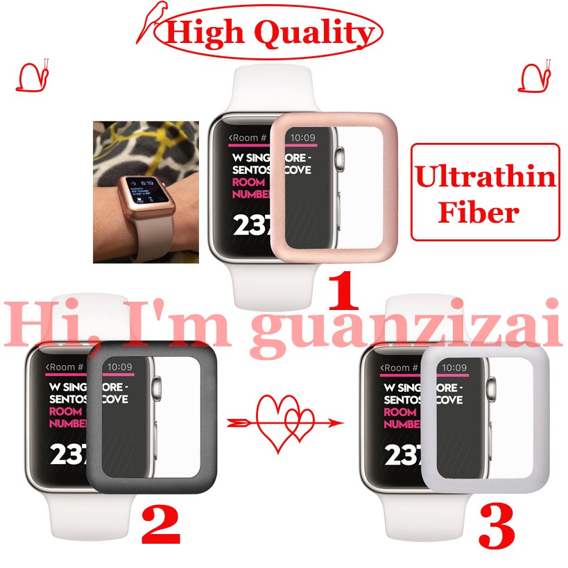 Kính Cường Lực 3D Cho Đồng Hồ Thông Minh Apple Watch Series se/6/5/4/3 / 2 / 1 ( 38Mm / 42Mm )40mm/44mm