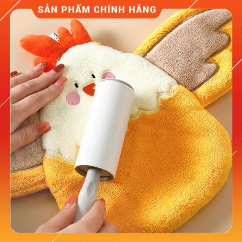 Khăn Lau Tay Siêu Thấm Hút Họa Tiết Chú Gà Hoạt Hình Dễ Thương Dành Cho Nhà Bếp/ Phòng Tắm
